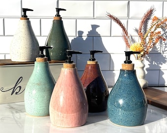 Speckled Soap Dispenser Cork Pump