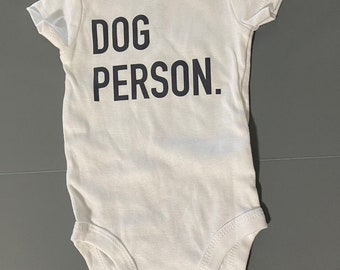 Dog Person Baby Bodysuit | Gifts for Dog Lover | Baby Shower Gift Idea | Custom Baby and Toddler Clothes | Cute Baby Outfit