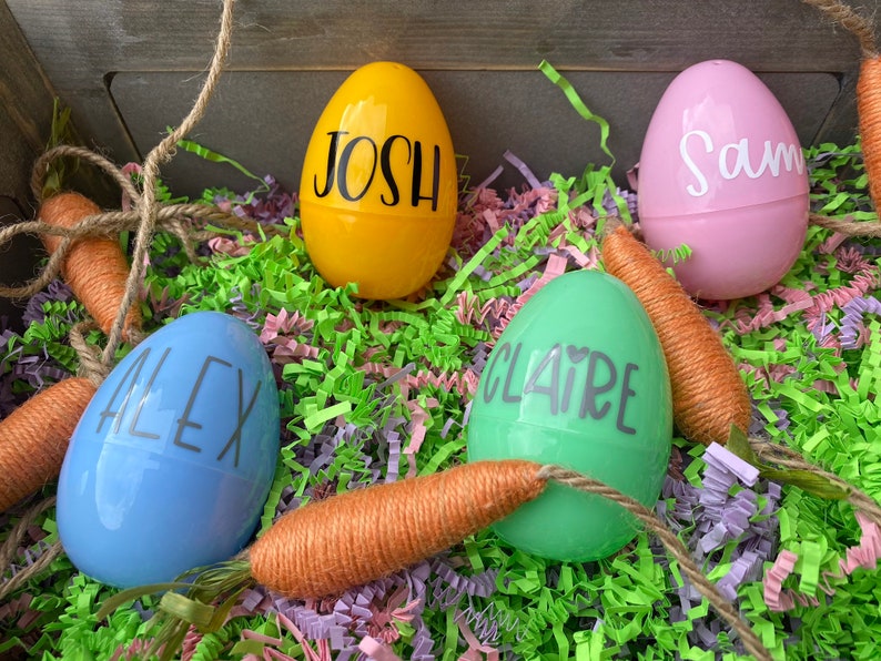 Personalized Easter Egg Set Personalized Eggs Kids Easter Etsy