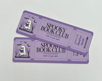 Spooky Book Club Bookmark | Custom Halloween Bookmark | Gifts for Book Lovers and Readers | Bookish | Booktok