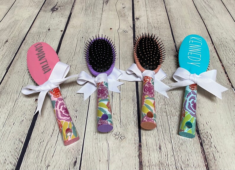 Personalized Hair Brush Girls Custom Gift Personalized Etsy