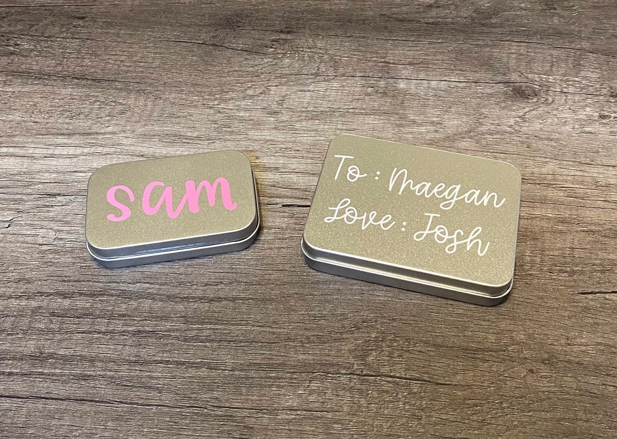Fancy tin sale boxes