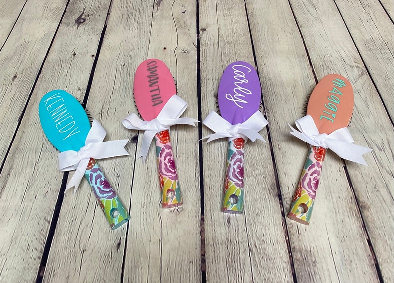 Personalized Hair Brush Girls Custom Gift Personalized Etsy