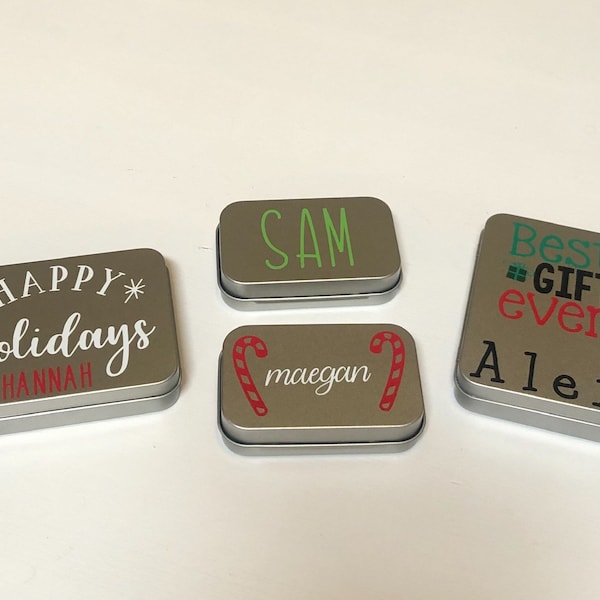 Gift Card Box | Personalized Gift Card Tin | Gift Box | Christmas Gift Container | Holiday Gift Wrapping | Personalized Gift Card Holder