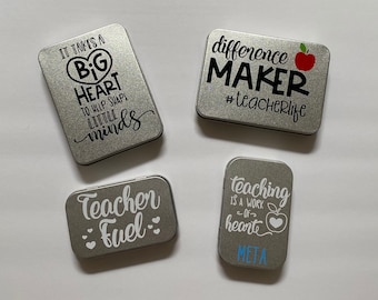 Teacher Gift Card Box | Gift Card Tin | Gift Box | Teacher Appreciation Gift Box | Personalized Gift Card Holder | Personalized Teacher Gift