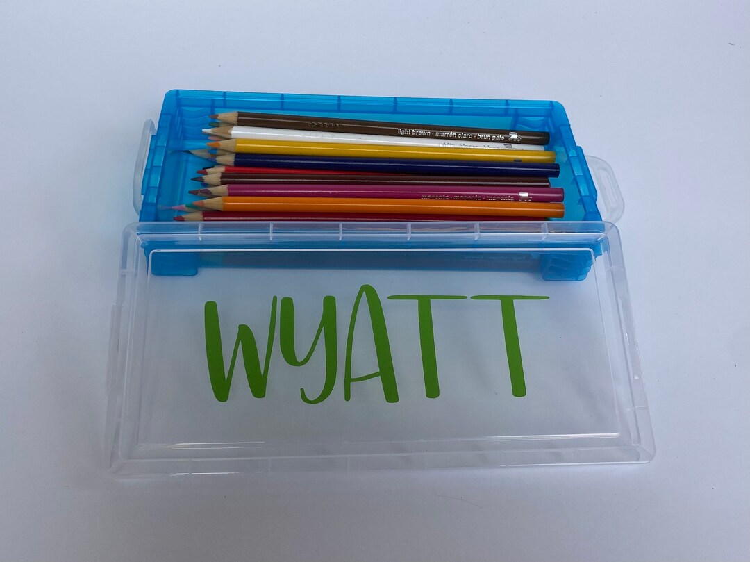 Personalized Pencil Case Colored Pencil Holder Art Etsy