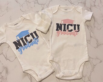 NICU 卒業生用ベビーボディスーツカスタム | ベビー服 | かわいい NICU、未熟児、新生児用ベビー服 | 乳児・幼児服 | NICU ベビー