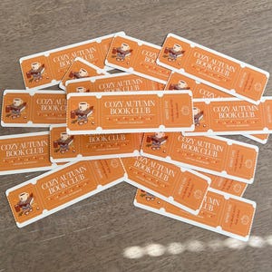 Cozy Autumn Book Club Bookmark | Custom Fall Bookmark | Gifts for Book Lovers and Readers | Bookish | Booktok bild 2