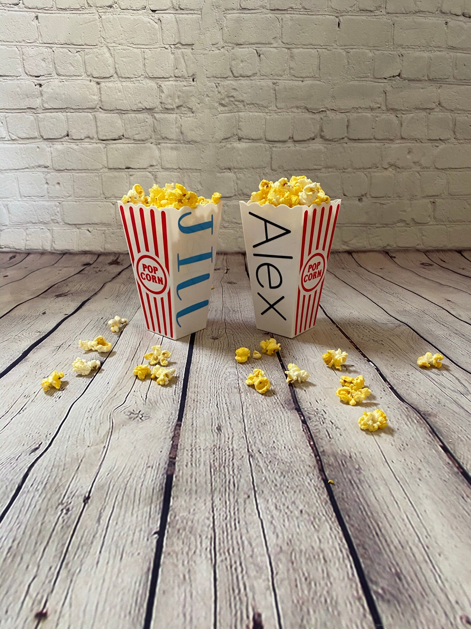 Personalized Popcorn Bucket | Popcorn Container | Movie Night | Custom Party Favor | Custom Family Gifts | Date Night | Christmas Gift Ideas