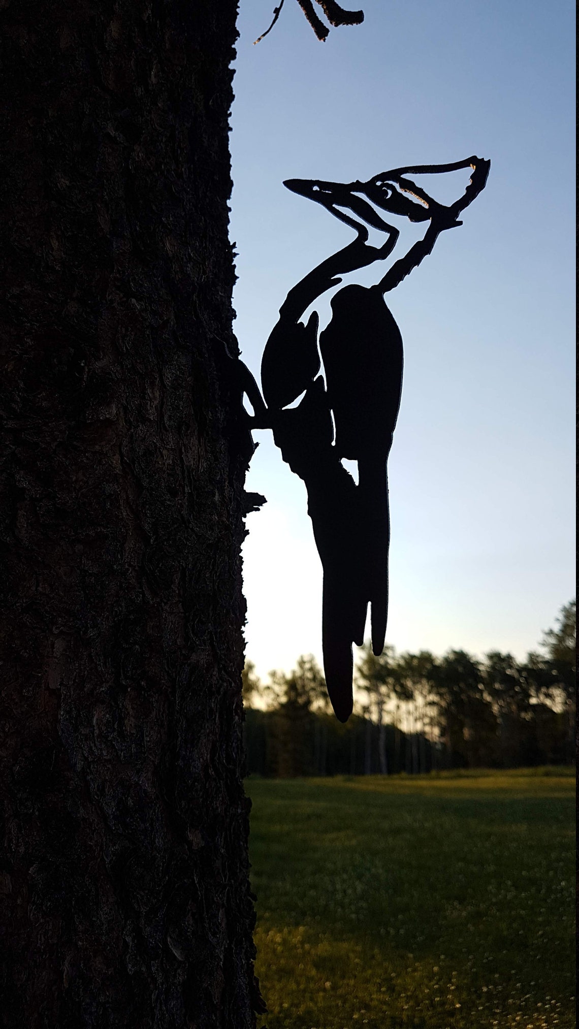 Pfahlspecht aus Metall auf einem Glied Aus nachhaltigem | Etsy