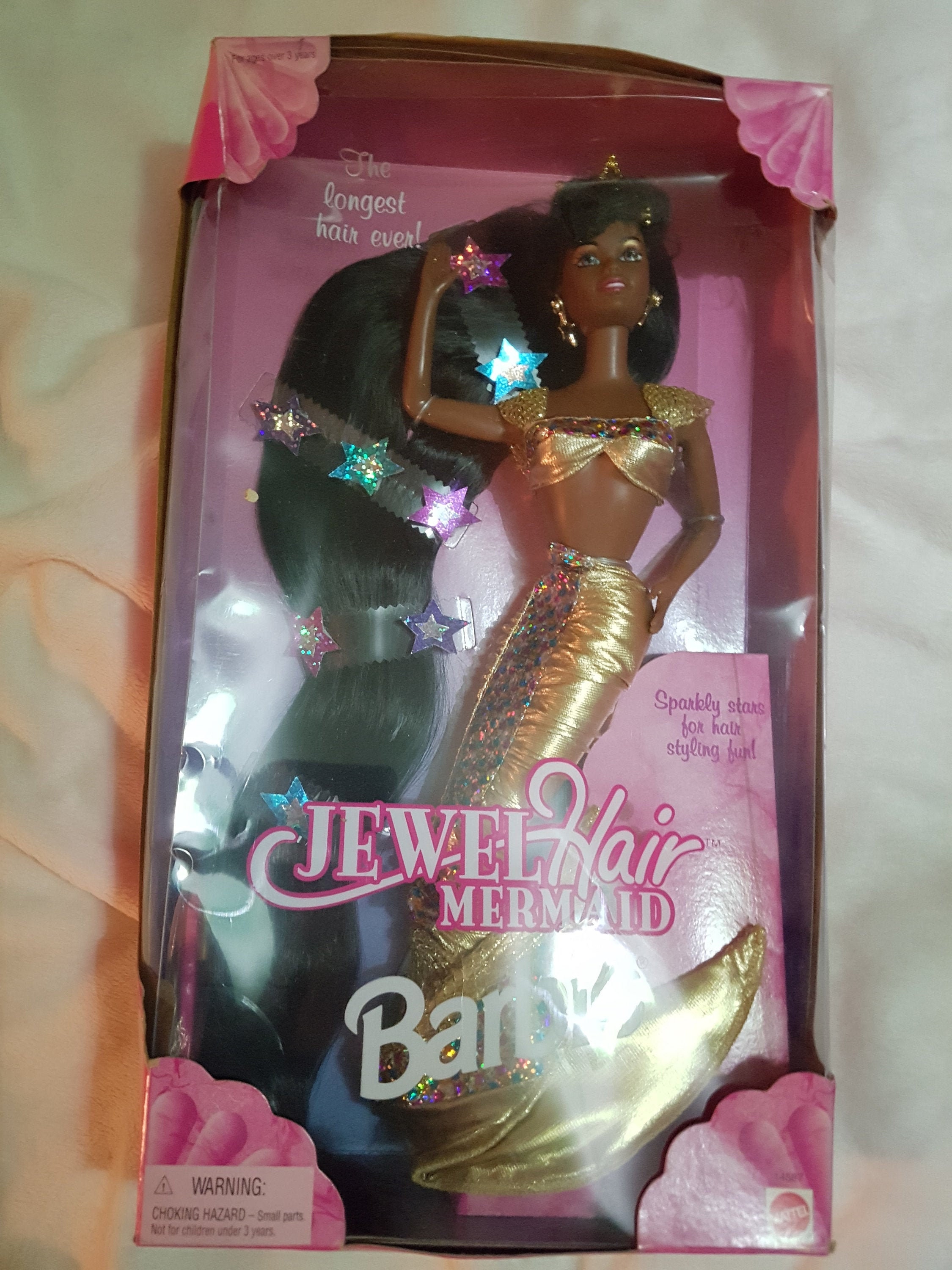 pit verontreiniging banaan RARE African American Jewel Hair Mermaid Barbie 1995 Boxed - Etsy