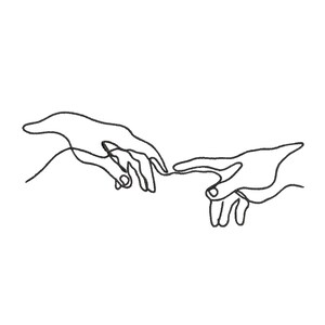 One line art hands embroidery design file abstract picture  etsy One line art hands embroidery design file abstract picture  etsy