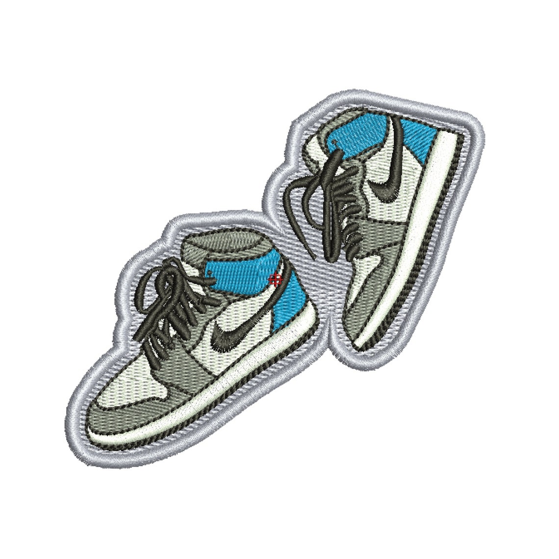 Sneakers Machine Embroidery Design File Etsy