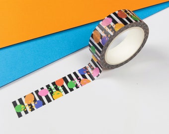 Colourful Washi Tape. Stationery, Bullet Journal, Bujo, Scrapbooking and Craft Supplies.