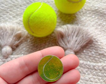 Tennis and Padel Ball Glitter Sticker
