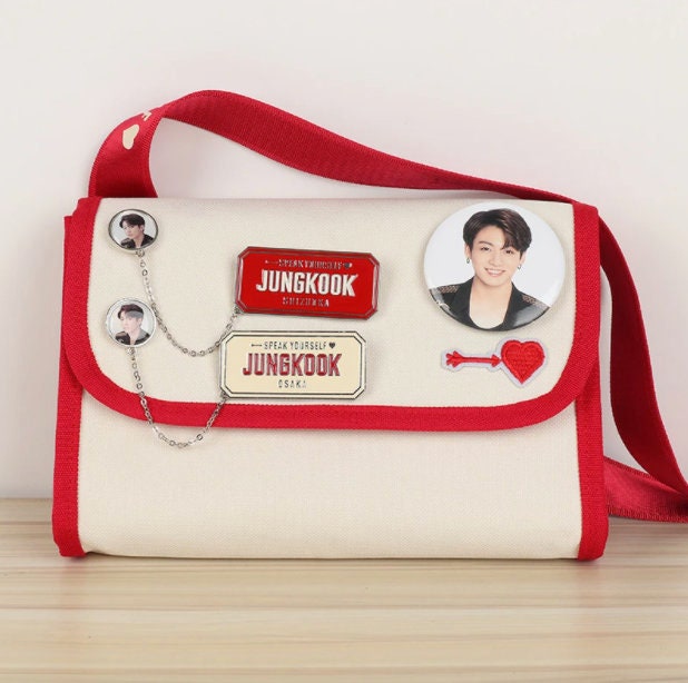 KPOP Women&Men Messenger Bags Jungkook Jimmi Suga Fans Bags Casual Portable  Ladies Cross Body Bags for Teen Girls Small Totes - AliExpress