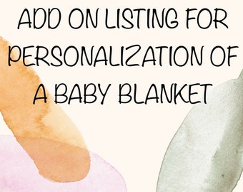 Personalization of blanket