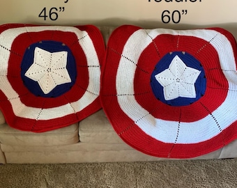Crochet Superhero Baby Blanket: Captain America Inspired Nursery Decor