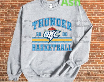 Oklahoma City T Basketball Shirt, Thunder Basketball Sweatshirt, Oklahoma City Basketball T-Shirt, Oklahoma City Basketball Crewneck