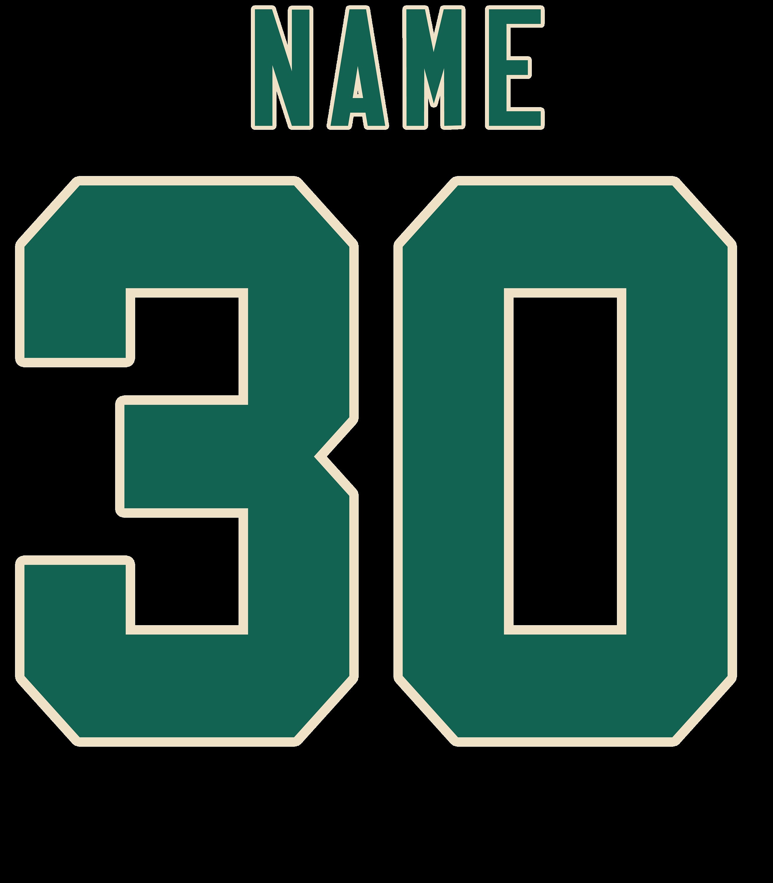 Custom Number and Name - Etsy