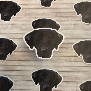 Black Lab Sticker | Lab Stickers | Labrador Retriever | Dog Breed Stickers | Waterproof Stickers