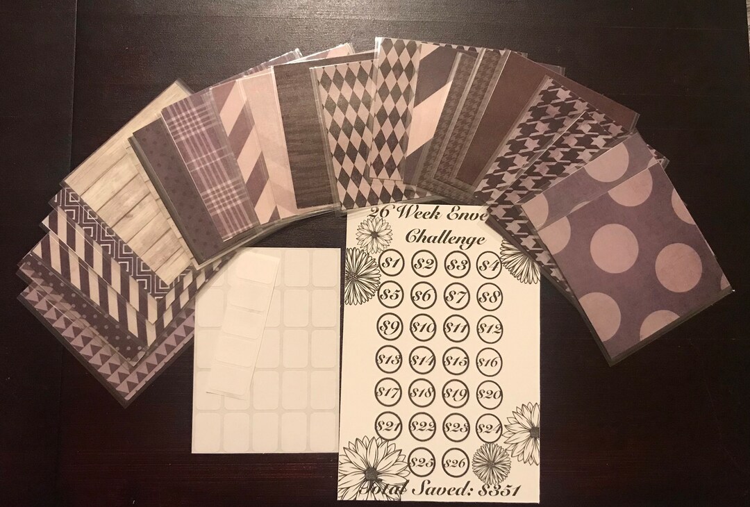 Mini Cash Envelopes | 26 Envelope Challenge| 52 Envelope Challenge ...