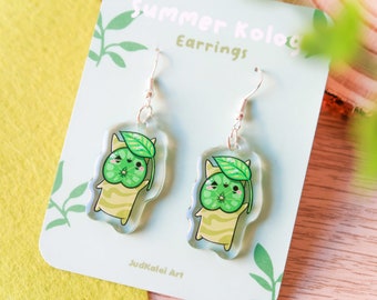 Zelda Korok Earrings | Korok Seasonal Summer | Korogu Family | Zelda Earrings | BOTW Gift | Gift For Zelda Fans | Otaku Videogames