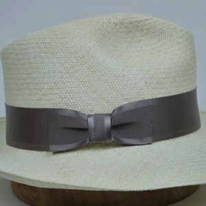 Bow tie grosgrain/satin edge hat band, fit all sizes. Easy to attach, handmade. Elegant grosgrain/satin hat band. 3 colors of hatbands.