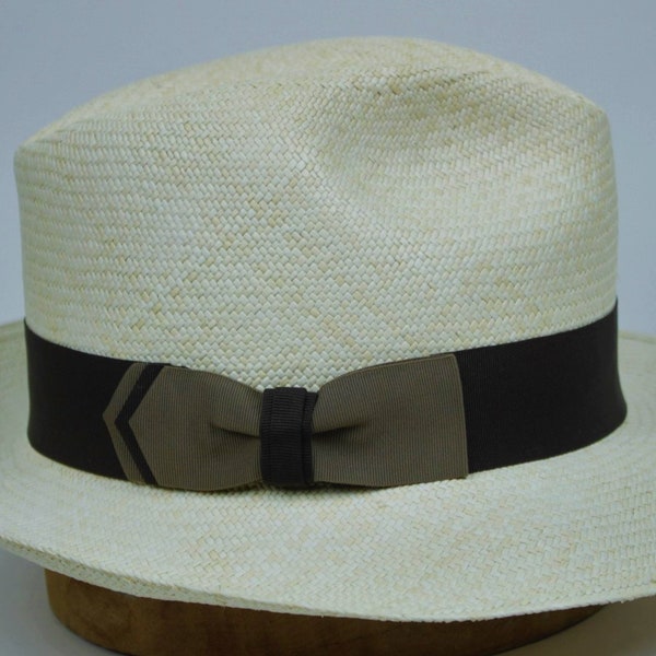 Triple arrow grosgrain hat band, fit all sizes. Easy to attach, handmade. Elegant grosgrain hat band. Combination of two colors.