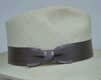 Bow tie grosgrain/satin edge hat band, fit all sizes. Easy to attach, handmade. Elegant grosgrain/satin hat band. 3 colors of hatbands.