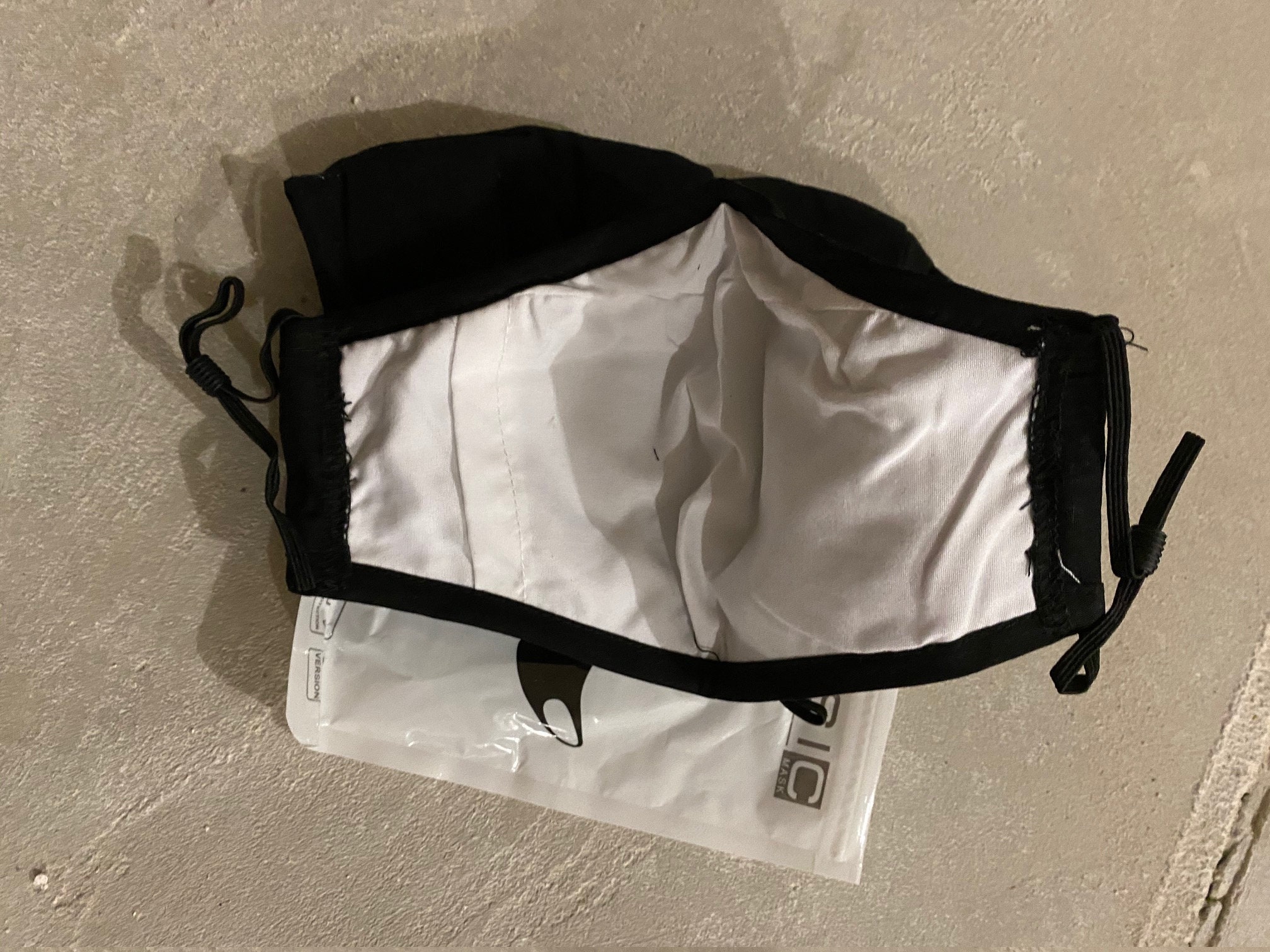 3 pack Face Mask Adjustable straps Washable Black Color with Etsy