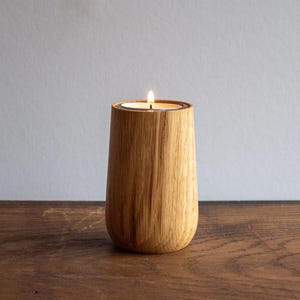 Oak Tea-Light Holder