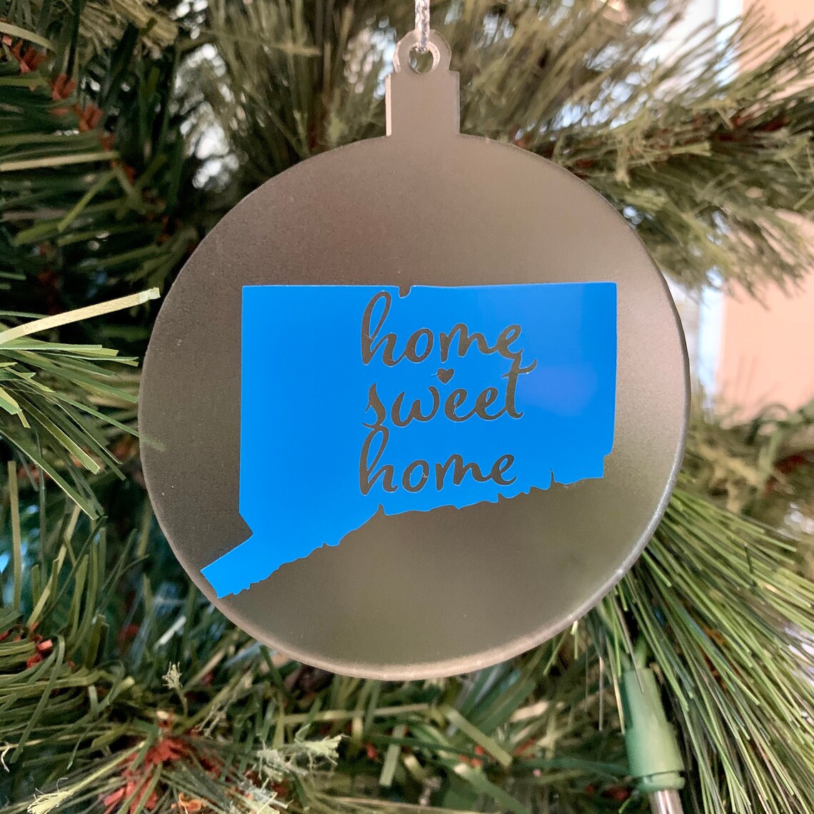 Personalized Connecticut State Ornament Customized Christmas Etsy UK