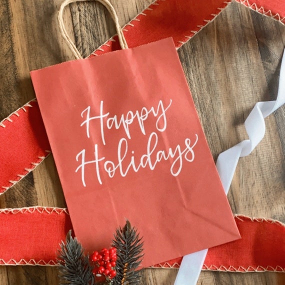 christmas gift bags etsy