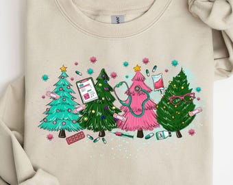 Christmas Nurse Tree Shirt, Holiday Nurse Christmas Sweatshirt, Nursing Christmas Shirt, Nurse Crew Shirt, Christmas Gift for Nurses