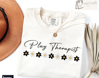 Comfort Colors® Minimalist Play Therapist Shirt, Play Therapy Shirt, Gifts for OT Therapist, Occupational Therapy Speech Therapy Tee Shirt