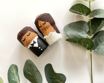 Miniature Cork People Wedding Favours