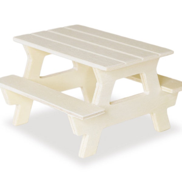 DIY Mini Picnic Table Wood Craft