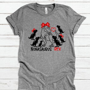 Nonasaurus Rex Shirt, Nona Shirt, Dinosaur Nona Shirt, Dinosaur Nona with Six Babies, Gift For Nona, Grandma, Vinyl Shirt, Custom Shirt