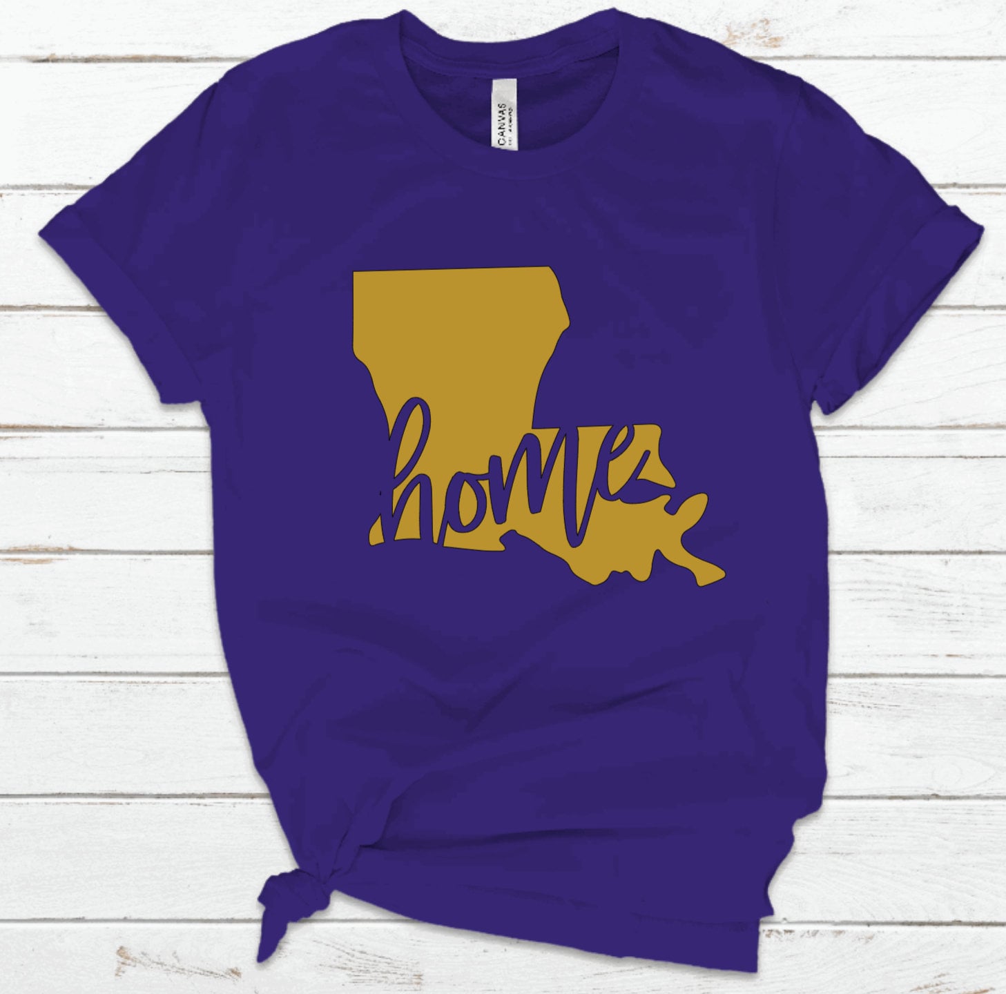 Louisiana Home State Shirt, Southern Shirt, Travel Gift, Louisiana, Purple & Gold Louisiana Shirt, Louisiana State Map Shirt, Vinyl Shirt