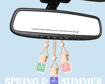 Car Diffuser | Spring Summer Fragrances | 8 Scent Options | Air Freshener | Cute Gift Idea | Car Accessories