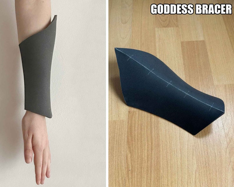 DIY Foam Bracer Armor Pattern Arm Armor Template Cosplay Arm Etsy
