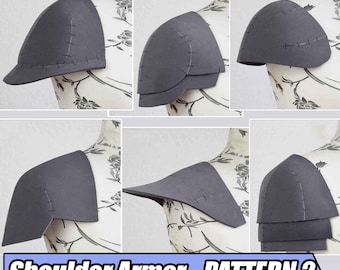 Shoulder / Pauldron Armor Patterns:  Fantasy, Medieval, EVA Foam Template for Cosplay and LARP Bundle