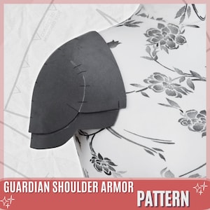 Guardian Shoulder / Pauldron Armor Patterns:  Fantasy, Medieval, EVA Foam Template for Cosplay and LARP Digital Download (PDF)