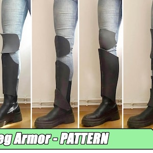 Foam Leg and Knee Armor Pattern Collection, Cosplay Pattern, Medieval Armor, Costume Armor, Larp, DIGITAL DOWNLOAD