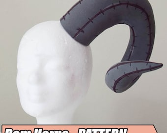 DIY Rams horns / cosplay horns / costume horns / Satyr / Fawn / Goat Horns pattern for EVA Foam (Digital PDF)