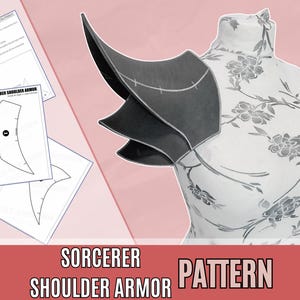 Zauberer-Schulterrüstung Schnittmuster aus EVA Foam | Fantasy Cosplay & LARP (PDF)