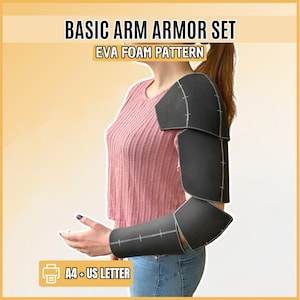 Beginner Complete Arm Armor EVA Foam Patterns | Fantasy Cosplay & LARP Set (PDF)