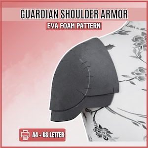 Guardian Shoulder / Pauldron Armor Patterns:  Fantasy, Medieval, EVA Foam Template for Cosplay and LARP Digital Download (PDF)