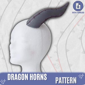 DIY Dragon Horns / Cosplay Horns / Costume Horns / Foam Horns Pattern ...